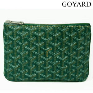 GOYARD Pouch Gusset Canvas Green